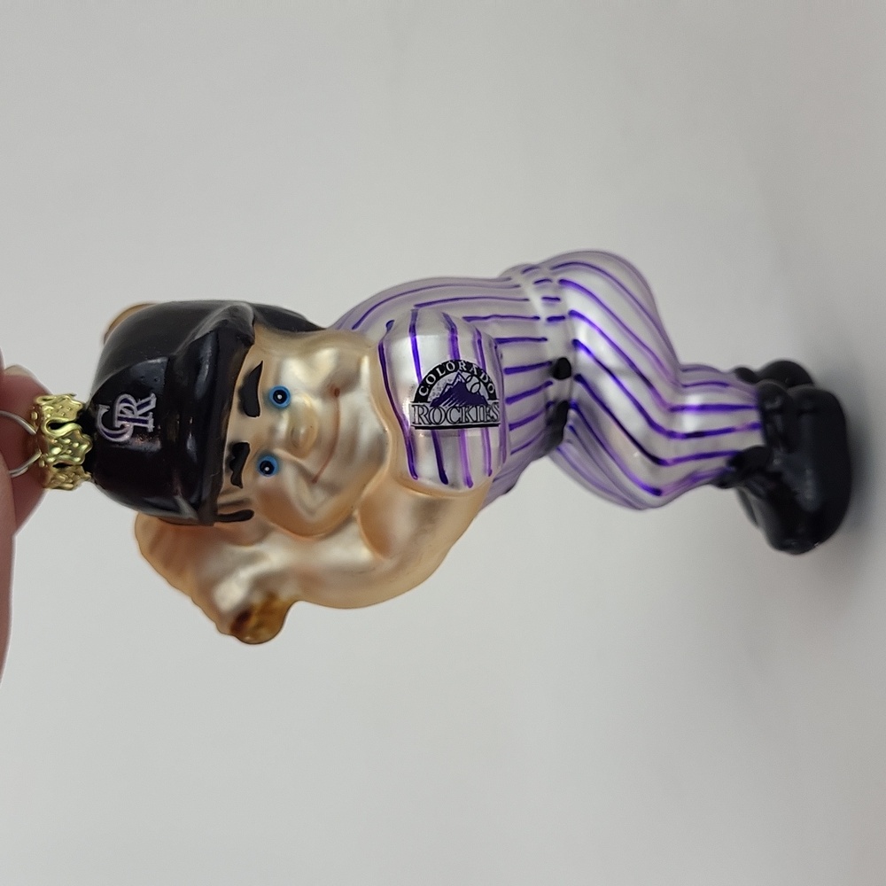 NWT Colorado Rockies 4" MLB Baseball Player Hanging Christmas Ornament
